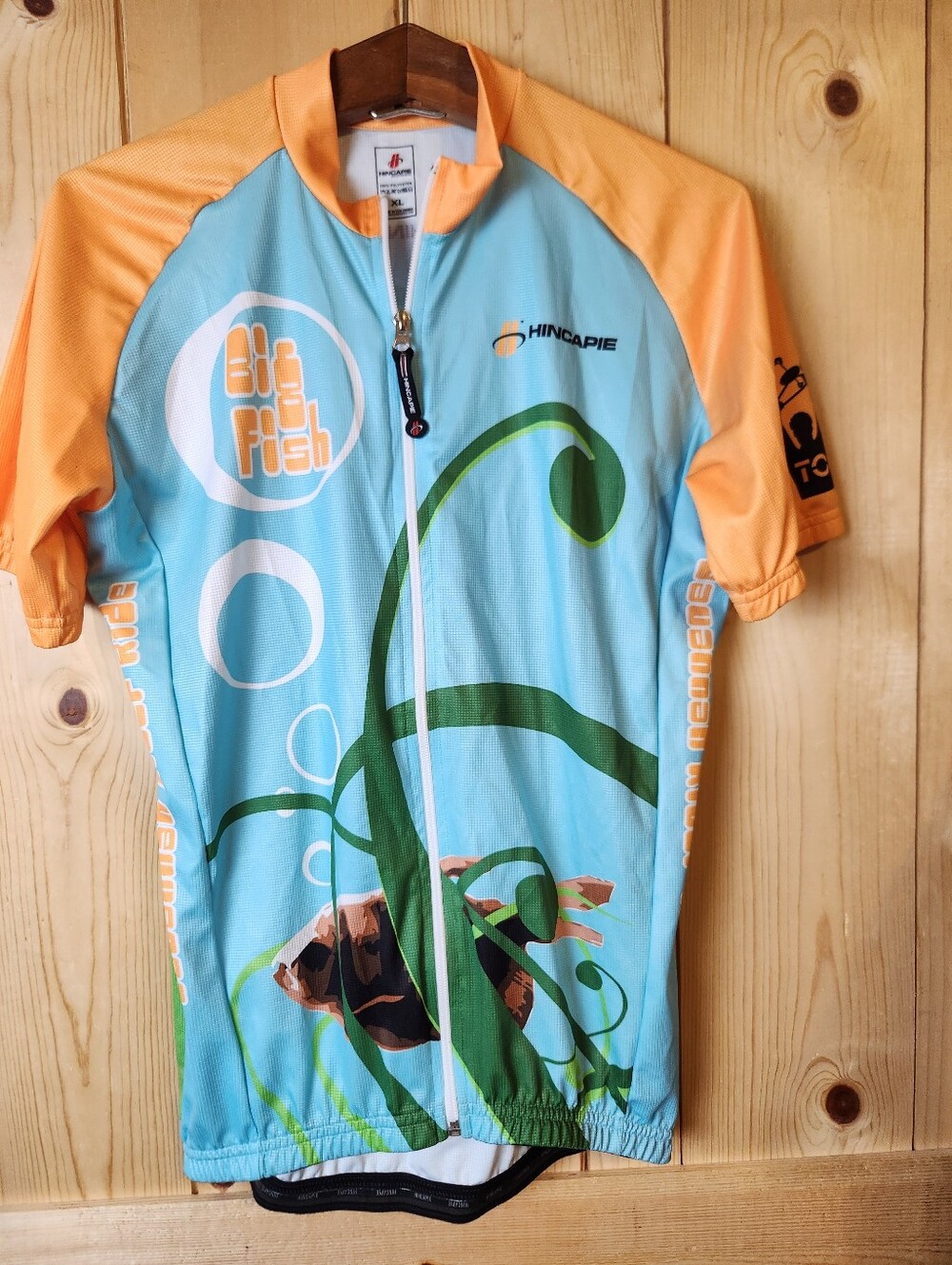 Hincapie "Big Fish" Savannah River Ride MS Society 1/4 Zip Cycling Shirt
